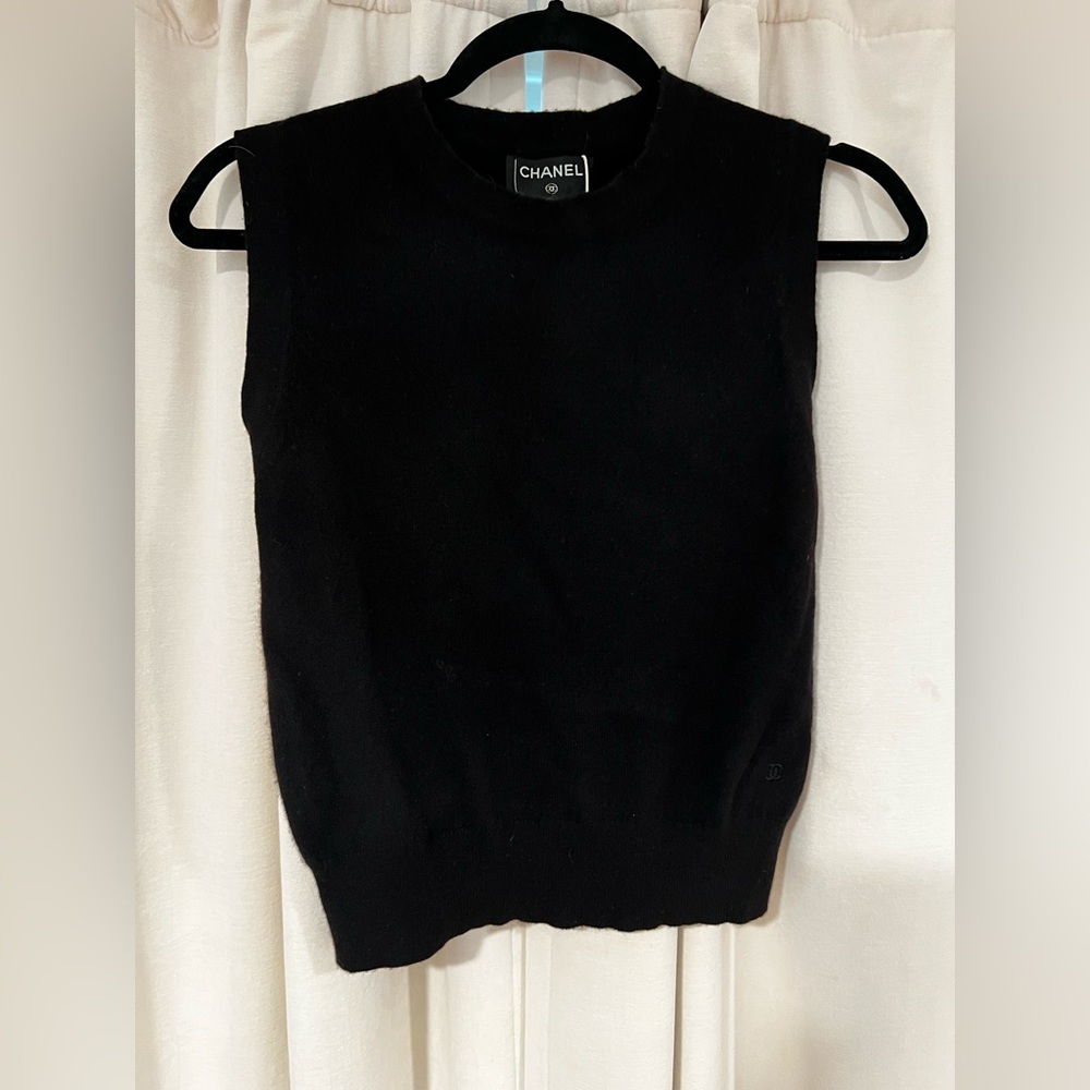 Authentic Vintage Chanel Cashmere Sweater Vest